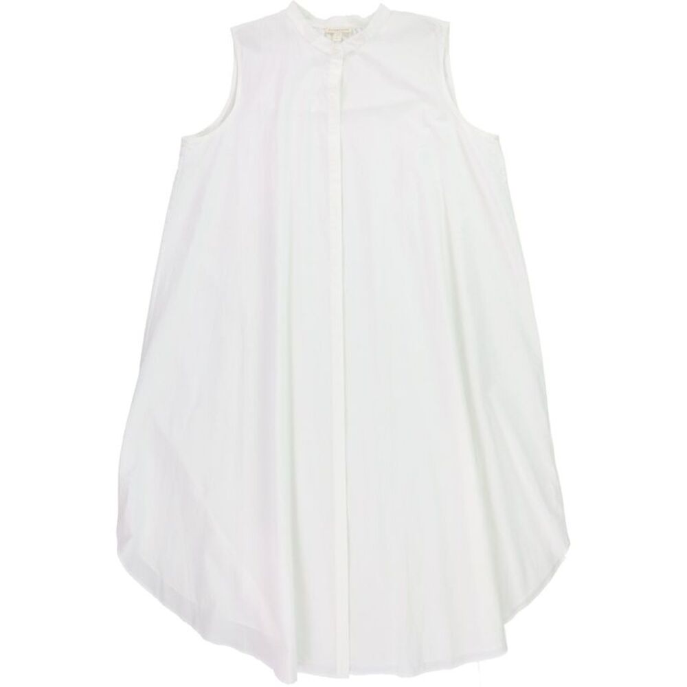 Eileen Fisher Womens Solid Shirt Dress Midi Dress, White, M, DM